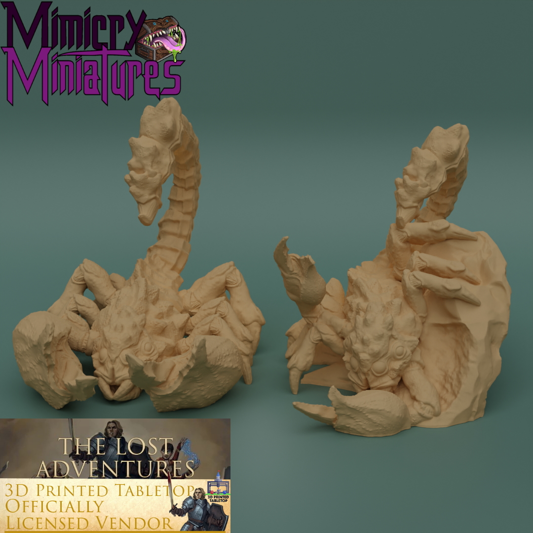 Giant Scorpions - The Lost Adventures from 3D Printed Tabletop image 3